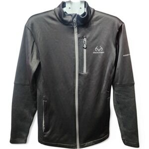Realtree Jacket Scent Factor Black Men's‎ Size Small Techshell Hunting Gear